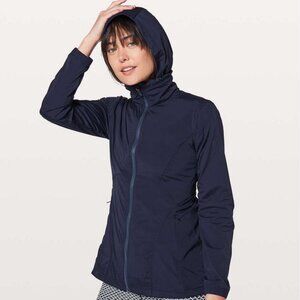 Lululemon Such a Cinch Hooded Blue Jacket Women 4